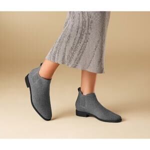 Vivaia Ryan Pro Square-Toe Water-Repellent Ankle Boots Gray Size 39